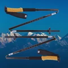 Bastones de trekking plegables, ideales para elegir tu equipo de montaña.