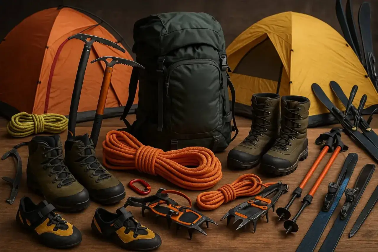 Equipo de montaña: tiendas, mochila, botas, piolets, crampones, esquís y cuerdas. ¡Todo listo para conquistar las marcas de montaña españolas!